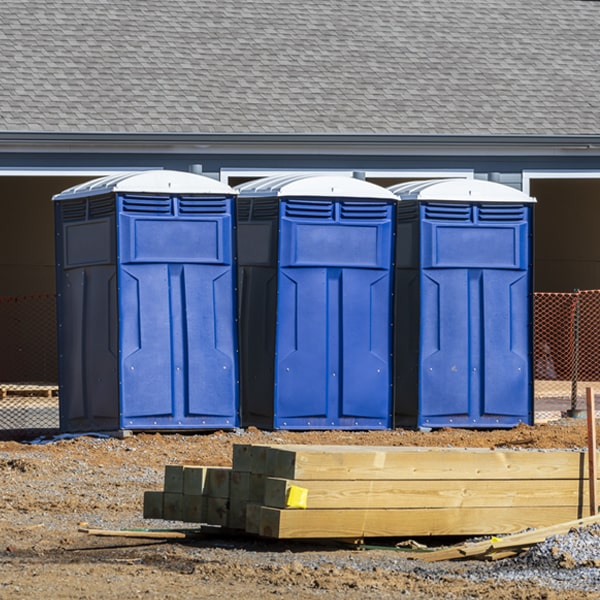 what is the expected delivery and pickup timeframe for the porta potties in Cooleemee North Carolina